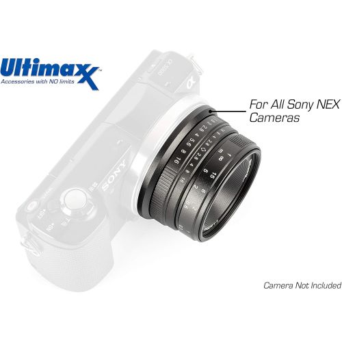  Ultimaxx 25MM f1.8 Manual Lens for Sony e Mount (NEX)