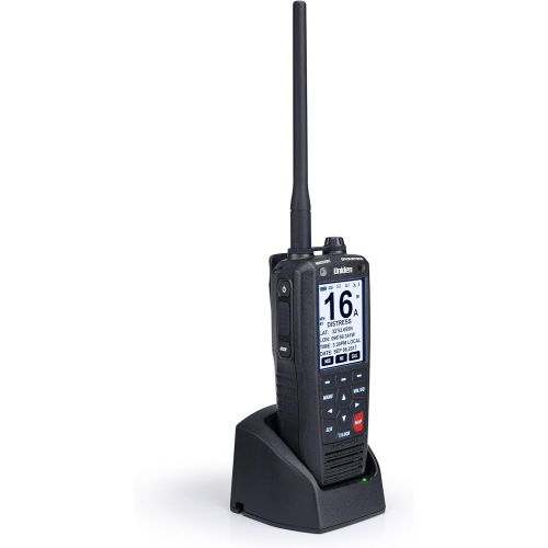  [아마존베스트]Uniden MHS335BT 6W Class D Floating Handheld VHF Marine Radio with Bluetooth, Text Message Directly to Other VHF Text Message Capable Radios, IPX8 Submersible Design