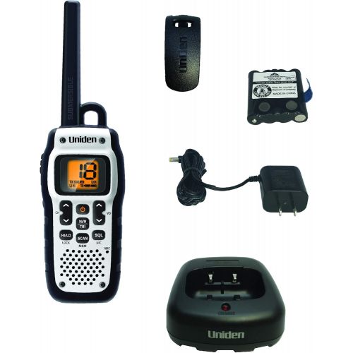  [아마존베스트]Uniden Atlantis 150 Handheld Floating WaterProof IPX8/JIS8 Level Submersible Two-Way VHF Marine Radio. 1/2.5 Watt. Lightweight Design, 10 Hour Battery Life, and Battery Save Mode.,