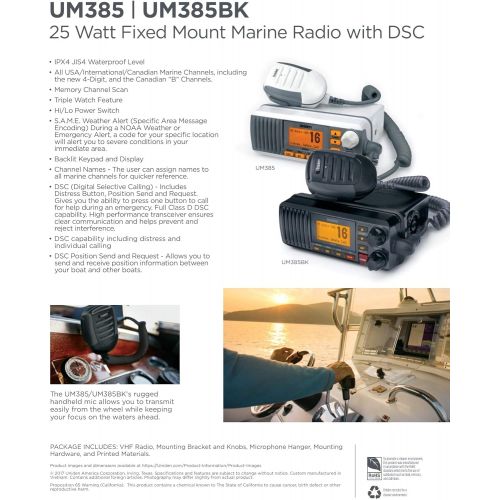  Uniden UM435BK Fixed Mount VHF