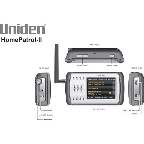  Uniden HomePatrol-2 Color Touchscreen Simple Program Digital Scanner, TrunkTracker V and S,A,M,E, EmergencyWeather Alert, APCO P25 Phase 1 and 2! Covers USA and Canada, Quick Reco