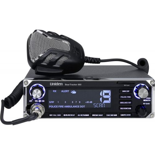  Uniden BEARCAT 980SSB 40- Channel SSB CB Radio with Sideband NOAA WeatherBand,7- Color Digital Display PACB Switch and Noise Cancelling Mic, Wireless Mic Compatible