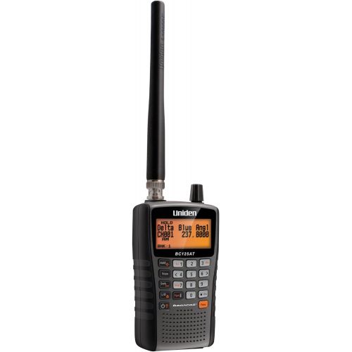  Uniden Bearcat BC125AT Handheld Scanner, 500 Alpha-Tagged channels, Public Safety, Police, Fire, Emergency, Marine, Military Aircraft, and Auto Racing Scanner,  Lightweight Po