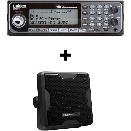  Uniden BCD536HP Phase II Digital Scanner and 20 Watt Speaker Bundle