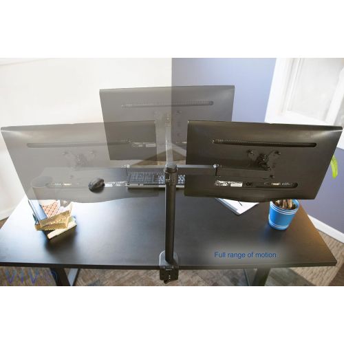 비보 [아마존베스트]VIVO Single LCD Monitor Desk Mount Stand Fully Adjustable/Tilt/Articulating for 1 Screen 13 to 27 (STAND-V001)