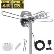 Vansky Outdoor Amplified TV Antenna 150 Mile 360 Rotate Support 2TVs HD UHFVHF Channel