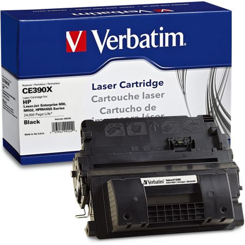  Verbatim Remanufactured Toner Cartridge Replacement for HP CE390X (Black)