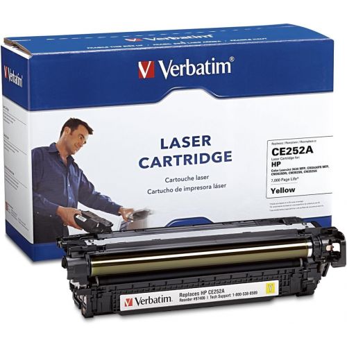  Verbatim Remanufactured Toner Cartridge Replacement for HP CE252A (Yellow)