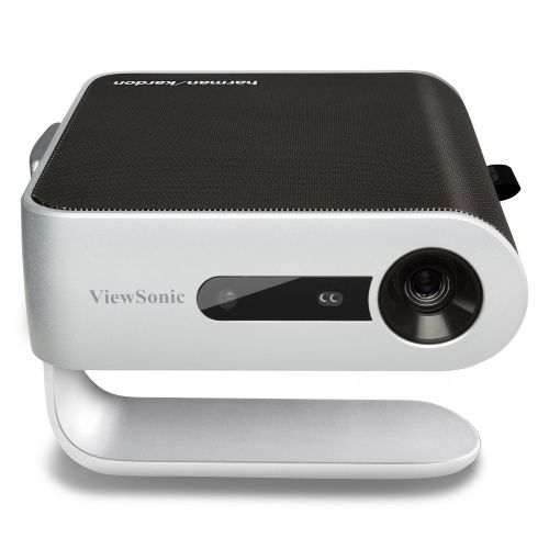  ViewSonic M1 Portable Projector with Dual Harman Kardon Speakers, HDMI, USB C and Built-in Battery