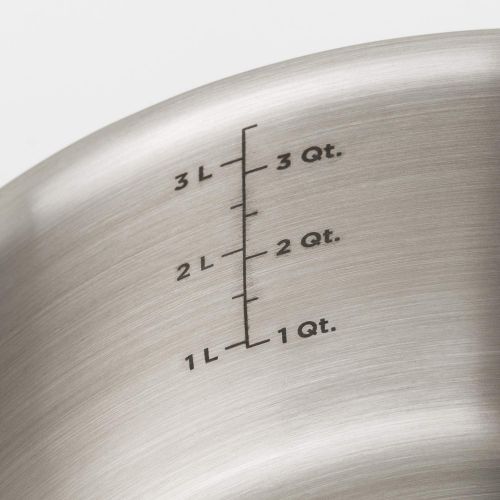  Viking Culinary Viking 5-Ply Hard Stainless Saute Pan with Hard Anodized Exterior, 4 Quart