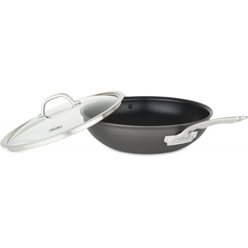  Viking Culinary Viking 40051-0725 Hard Anodized Nonstick Chefs Pan Cookware, 12, Gray