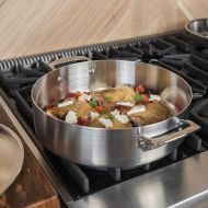 Viking Culinary Viking Professional 5-Ply Stainless Steel Everyday Pan, 6.4 Quart