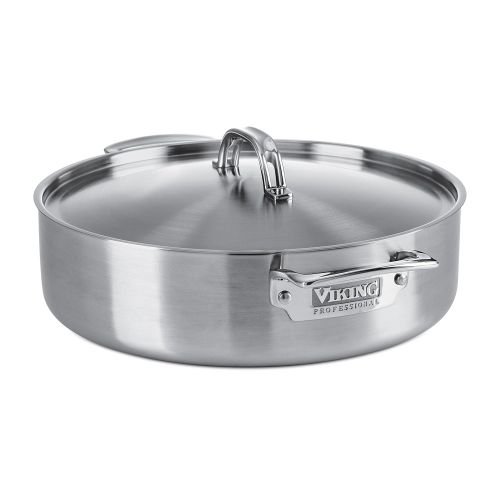  Viking Culinary Viking Professional 5-Ply Stainless Steel Everyday Pan, 6.4 Quart