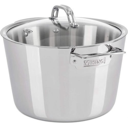  Viking Culinary Viking Contemporary 3-Ply Stainless Steel Cookware Set, 7 Piece