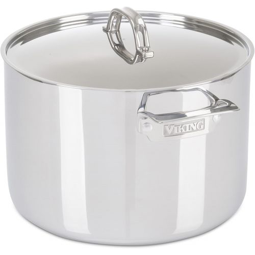  Viking Culinary Viking 3-Ply Stainless Steel Stock Pot, 12 Quart