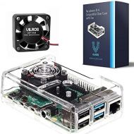 [아마존베스트]Vilros Raspberry Pi 4 Compatible Clear Transparent Case with Built in Fan