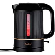 Visit the VonShef Store VonShef Kettle 1.5L, 2200W - Water Level Indicator, Removable Filter & Automatic Shut-Off Function - Electric & Wireless - Black & Copper