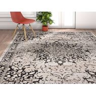 Visit the Well Woven Store Well Woven Amba Sultana Traditional Distressed Oriental Grey Area Rug 53 x 73