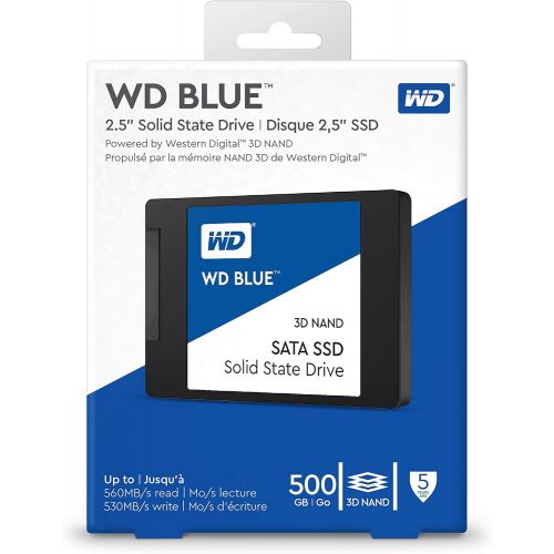  [아마존베스트]Western Digital WD Blue 3D NAND 500GB PC SSD - SATA III 6 Gb/s, 2.5/7mm - WDS500G2B0A