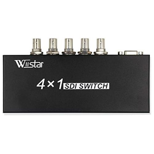  Wiistar 4x1 3Gbs SDI Switcher with ReClock Technology, supports SD-SDI, HD-SDI and 3G-SDI up to 1320 Ft (4 inputs and 1 output)