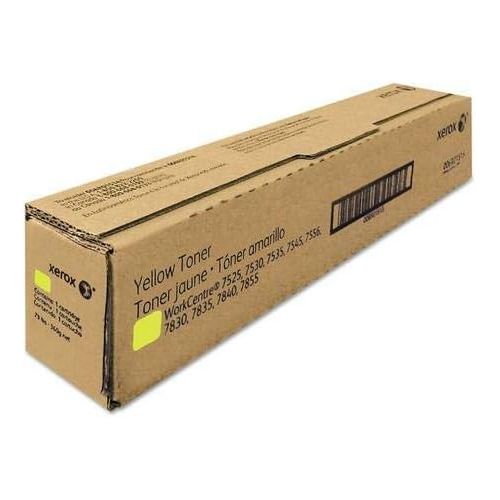  Xerox 006R01514 Yellow Toner for the WorkCentre 75257530753575457556, 6R1514