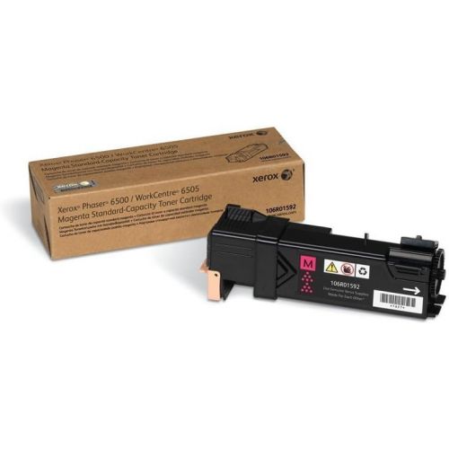  Xerox High Yield Black and Standard Yield Color Toner Cartridge Set for Phaser 6500, WorkCentre 6505