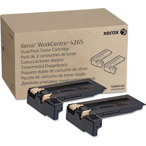  Genuine Xerox Black Toner Cartridge for the WorkCentre 4265 (2 Pack), 106R03102