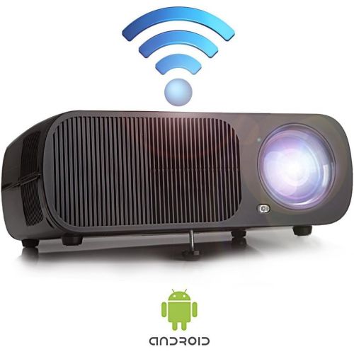  Yuntab Mini Video WiFi Projector Android BL20 200 Portable 2600 Lumens 3D Best Mini LCD Wireless Home Cinema Theater Projector Supports HD 1080p - Support WiFi