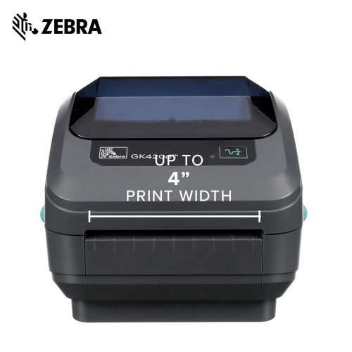  [아마존베스트]ZEBRA Zebra - GK420d Direct Thermal Desktop Printer for Labels, Receipts, Barcodes, Tags, and Wrist Bands - Print Width of 4 in - USB and Ethernet Port Connectivity