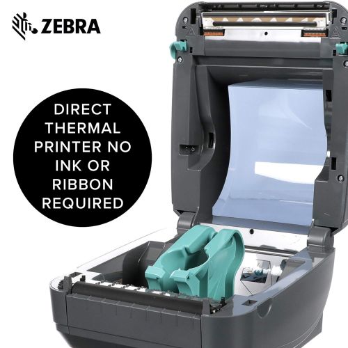  [아마존베스트]ZEBRA Zebra - GK420d Direct Thermal Desktop Printer for Labels, Receipts, Barcodes, Tags, and Wrist Bands - Print Width of 4 in - USB and Ethernet Port Connectivity