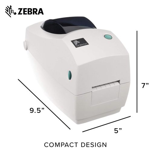  [아마존베스트]ZEBRA Zebra - TLP2824 Plus Thermal Transfer Desktop Printer for Labels, Receipts, Barcodes, Tags, and Wrist Bands - Print Width of 2 in - Serial and USB Port Connectivity