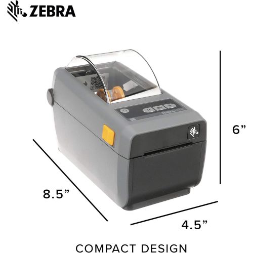  [아마존베스트]ZEBRA Zebra - ZD410 Wireless Direct Thermal Desktop Printer for Labels, Receipts, Barcodes, Tags, and Wrist Bands - Print Width of 2 in - USB, Ethernet, Bluetooth Low Energy Connectivity