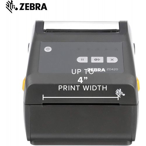  [아마존베스트]ZEBRA Zebra - ZD420d Direct Thermal Desktop Printer for Labels and Barcodes - Print Width 4 in - 203 dpi - Interface: WiFi, Bluetooth, USB - ZD42042-D01W01EZ