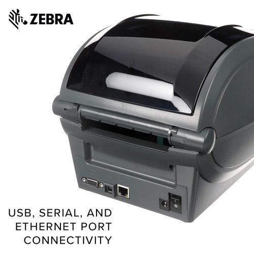  [아마존베스트]ZEBRA Zebra - GX420t Thermal Transfer Desktop Printer for Labels, Receipts, Barcodes, Tags, and Wrist Bands - Print Width of 4 in - USB, Serial, and Ethernet Port Connectivity (Includes