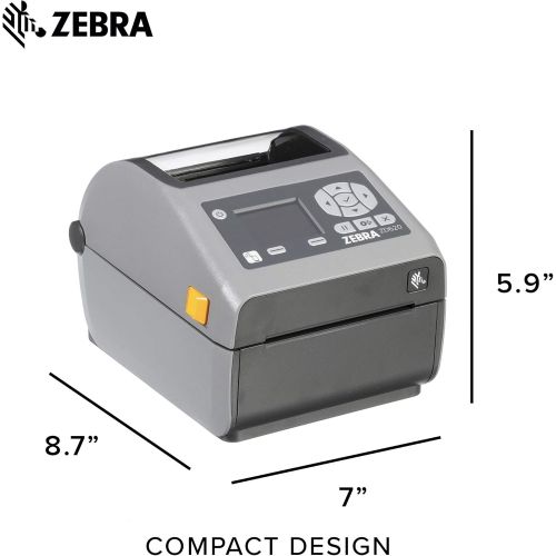  [아마존베스트]ZEBRA Zebra - ZD620d Direct Thermal Desktop Printer with LCD Screen - Print Width 4 in - 203 dpi - Interface: WiFi, Bluetooth, USB, Serial, Ethernet - ZD62142-D01L01EZ