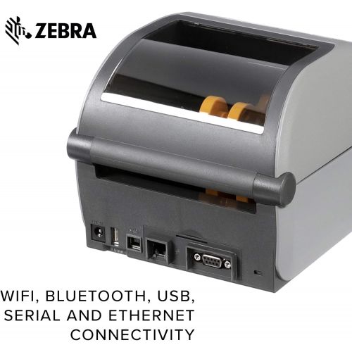  [아마존베스트]ZEBRA Zebra - ZD620d Direct Thermal Desktop Printer with LCD Screen - Print Width 4 in - 203 dpi - Interface: WiFi, Bluetooth, USB, Serial, Ethernet - ZD62142-D01L01EZ