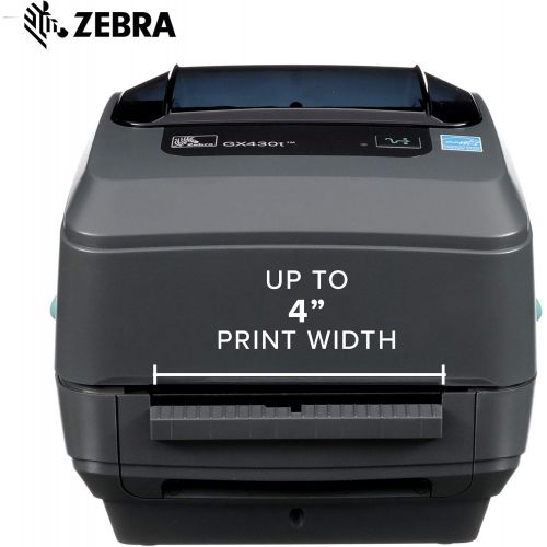  [아마존베스트]ZEBRA Zebra - GX430t Thermal Transfer Desktop Printer for Labels, Receipts, Barcodes, Tags, and Wrist Bands - Print Width of 4 in - USB, Serial, and Parallel Port Connectivity (Includes