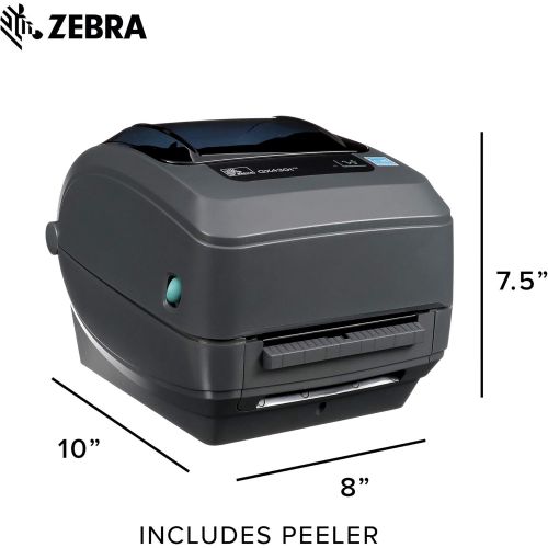  [아마존베스트]ZEBRA Zebra - GX430t Thermal Transfer Desktop Printer for Labels, Receipts, Barcodes, Tags, and Wrist Bands - Print Width of 4 in - USB, Serial, and Parallel Port Connectivity (Includes