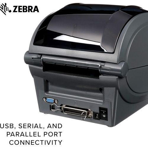  [아마존베스트]ZEBRA Zebra - GX430t Thermal Transfer Desktop Printer for Labels, Receipts, Barcodes, Tags, and Wrist Bands - Print Width of 4 in - USB, Serial, and Parallel Port Connectivity (Includes