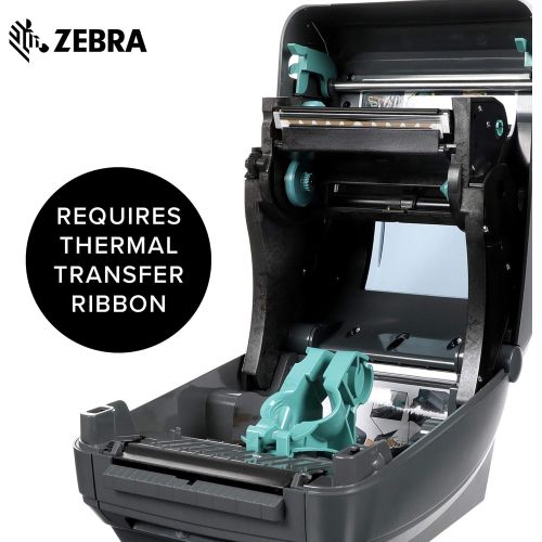  [아마존베스트]ZEBRA Zebra - GX430t Thermal Transfer Desktop Printer for Labels, Receipts, Barcodes, Tags, and Wrist Bands - Print Width of 4 in - USB, Serial, and Parallel Port Connectivity (Includes