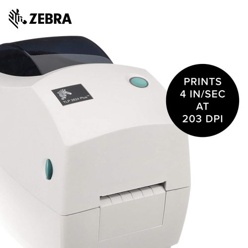  [아마존베스트]ZEBRA Zebra - TLP2824 Plus Thermal Transfer Desktop Printer for Labels, Receipts, Barcodes, Tags, and Wrist Bands - Print Width of 2 in - USB and Ethernet Port Connectivity