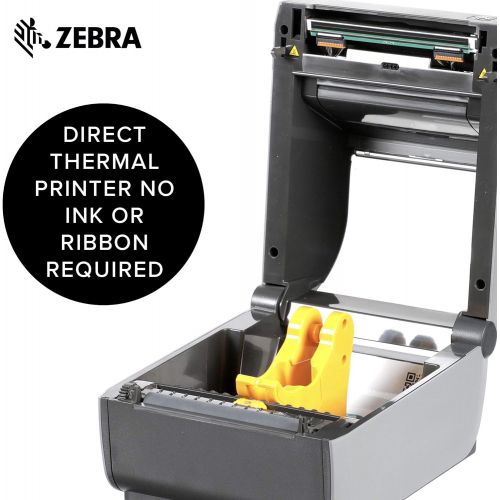  [아마존베스트]ZEBRA Zebra - ZD620d Direct Thermal Desktop Printer for Labels and Barcodes - Print Width 4 in - 300 dpi - Interface: Ethernet, Serial, USB - ZD62043-D01F00EZ