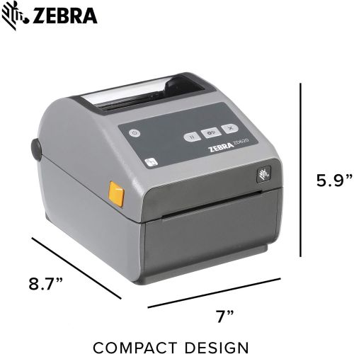  [아마존베스트]ZEBRA Zebra - ZD620d Direct Thermal Desktop Printer for Labels and Barcodes - Print Width 4 in - 300 dpi - Interface: Ethernet, Serial, USB - ZD62043-D01F00EZ