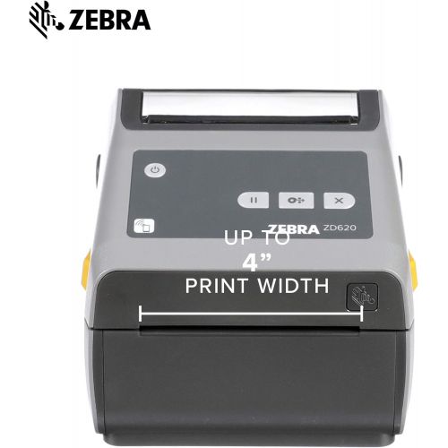  [아마존베스트]ZEBRA Zebra - ZD620d Direct Thermal Desktop Printer for Labels and Barcodes - Print Width 4 in - 300 dpi - Interface: Ethernet, Serial, USB - ZD62043-D01F00EZ