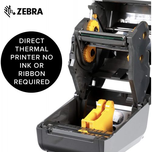  [아마존베스트]ZEBRA Zebra - ZD620d Direct Thermal Desktop Printer with LCD screen - Print Width 4 in - 203 dpi - Interface: Ethernet, Serial, USB - ZD62142-D01F00EZ