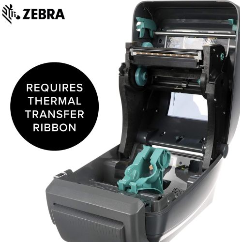  [아마존베스트]ZEBRA Zebra - GX430t Thermal Transfer Desktop Printer for Labels, Receipts, Barcodes, Tags, and Wrist Bands - Print Width of 4 in - USB, Serial, Parallel, and Ethernet Port Connectivity