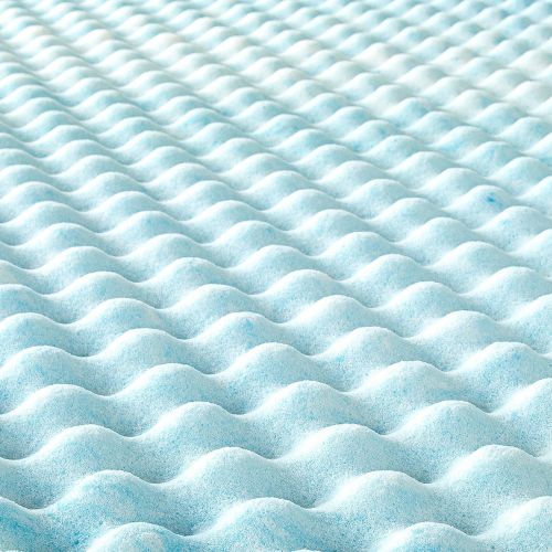  Visit the Zinus Store Zinus 1.5 Inch Swirl Gel Memory Foam Air Flow Topper, Twin