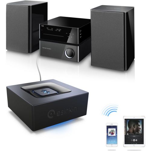  [아마존베스트]Esinkin Bluetooth Audio Adapter for Music Streaming Sound System, esinkin W29-us Wireless Audio Adapter Works with Smart Phones and Tablets, Wireless Adapter for Speakers