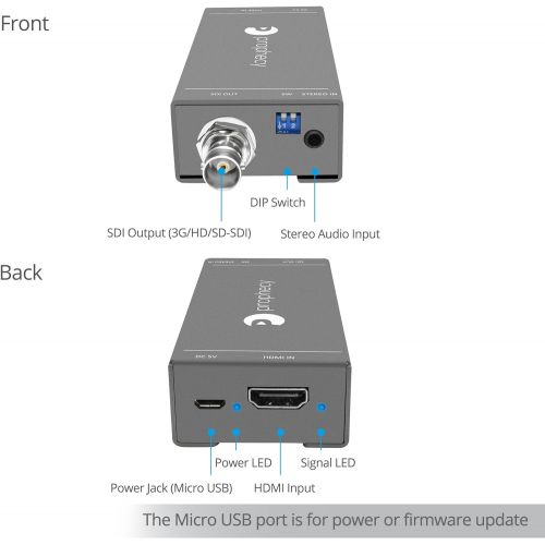  Gofanco gofanco Prophecy Multi Video Format to SDI Scaler Converter  Input HDMIMini DPVGA, SDI Output up to 3GHDSD-SDI, SDI Loopout, Frame Rate Conversion (PRO-Scaler2SDI)
