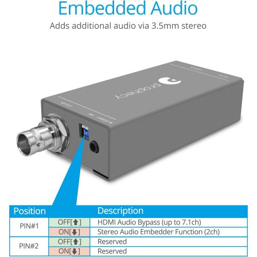  Gofanco gofanco Prophecy Multi Video Format to SDI Scaler Converter  Input HDMIMini DPVGA, SDI Output up to 3GHDSD-SDI, SDI Loopout, Frame Rate Conversion (PRO-Scaler2SDI)